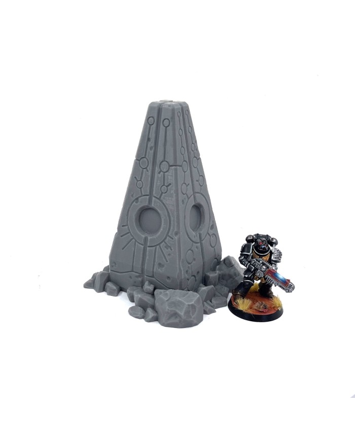 Alien Artifacts - Obelisk A with Rocks|Forbidden Prints