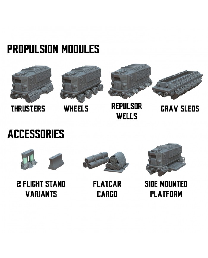 Repulsor Land Train "Desert Templar" Engine - A