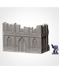 Classic Ruins in C-Shape (8"x4")|Txarli Factory|40K Ruins Terrain