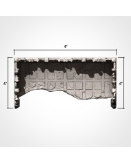 Ruinas Clásicas en C (8"x4")|Txarli Factory|Escenografía Ruinas 40K
