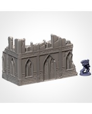 Ruinas Clásicas en L (8"x4") - A|Txarli Factory|Escenografía Ruinas 40K