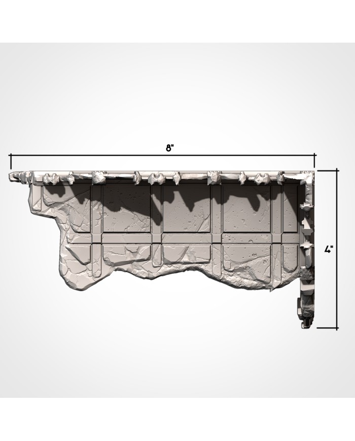 Classic Ruins in L-Shape (8"x4") - A|Txarli Factory|40K Ruins Terrain