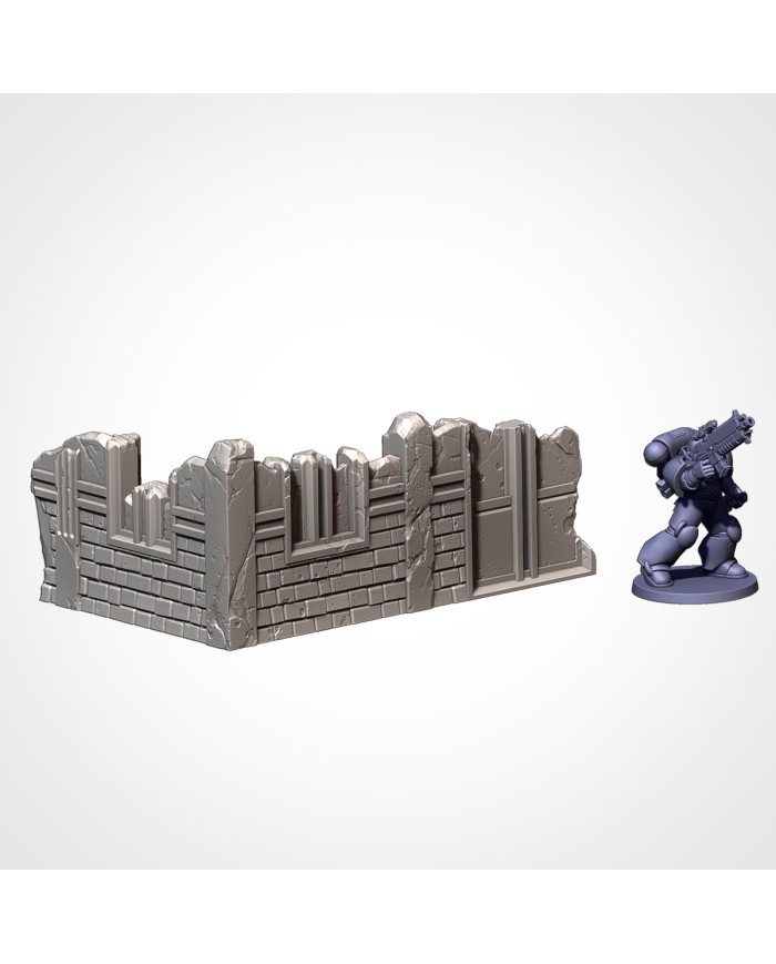 Ruinas Clásicas (5"x3") - A|Txarli Factory|Escenografía Ruinas 40K