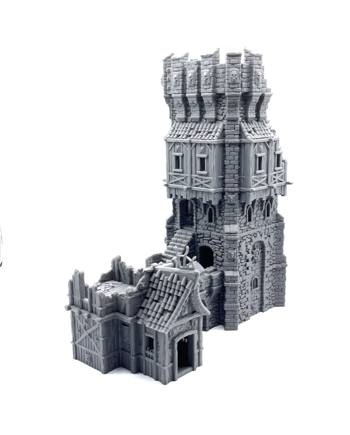 Watch Station Ruin of Hexengarde City|Tired World Studio|Mordheim Terrain