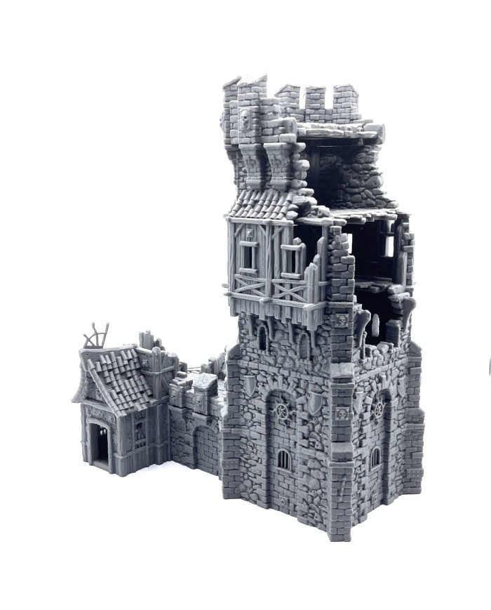 Watch Station Ruin of Hexengarde City|Tired World Studio|Mordheim Terrain