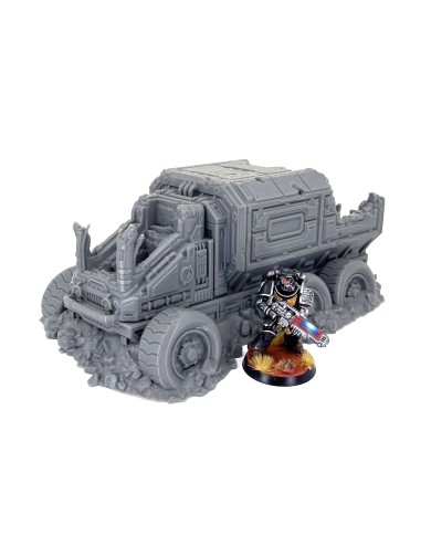 Grimdark Destroyed Truck of District 0012 - A