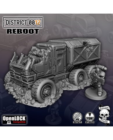 Grimdark Destroyed Truck of District 0012 - B