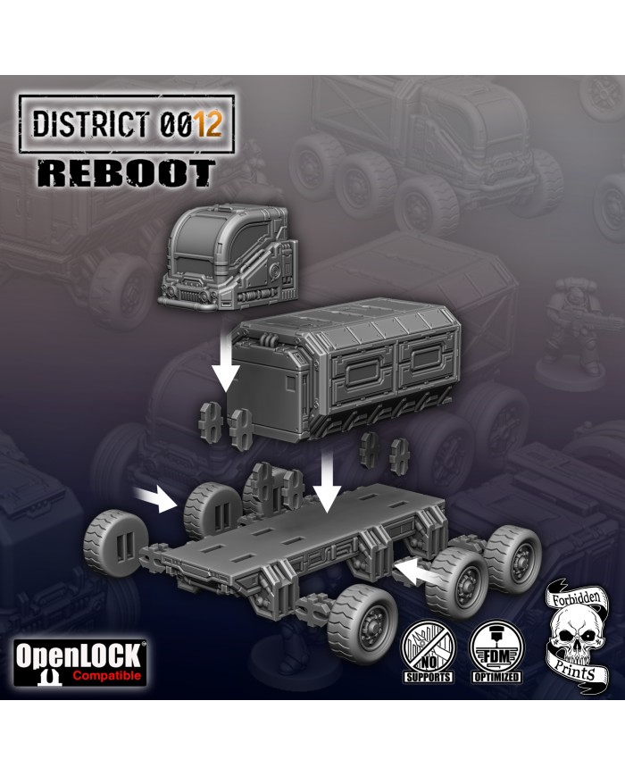 Grimdark Truck of District 0012 (3 Axes) - A