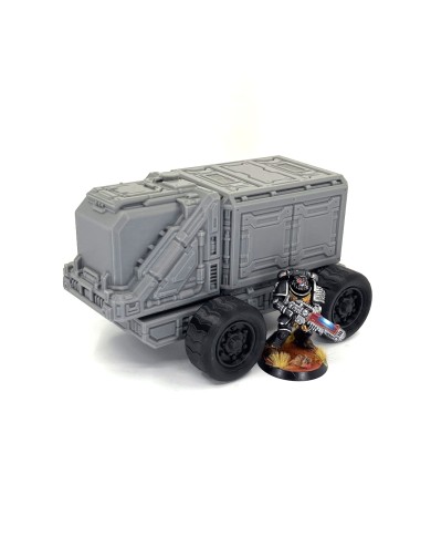 Small Grimdark Truck of District 0012 (2 axes) - B