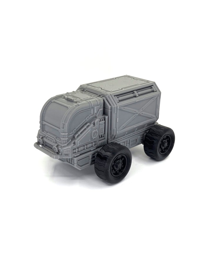 Small Grimdark Truck of District 0012 (2 axes) - C