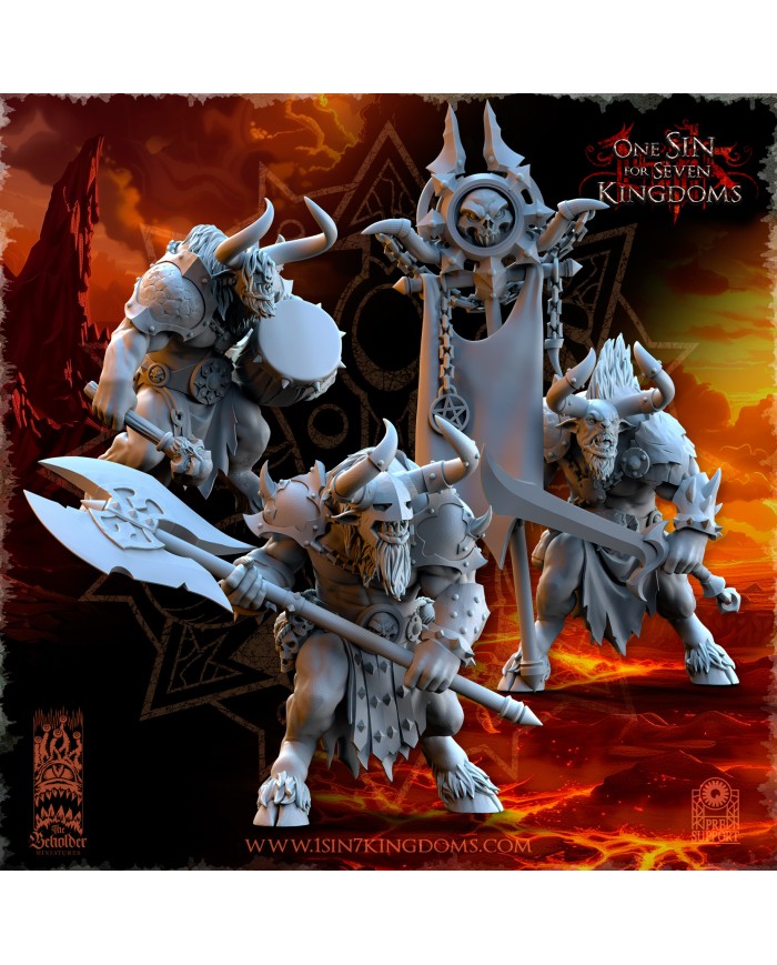 Realms of Mayhem Command Group Minotaurs