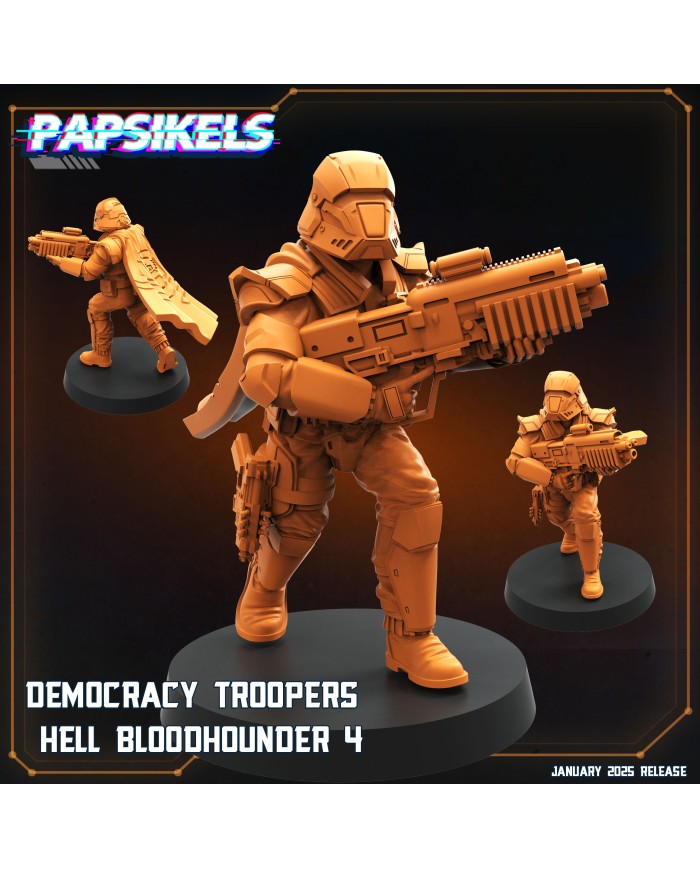 Democracy Troopers - Hell Bloodhounder - D - 1 Mini