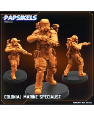 Human Colonial Marine Colonel Eula Hendricks - A - 1 Mini