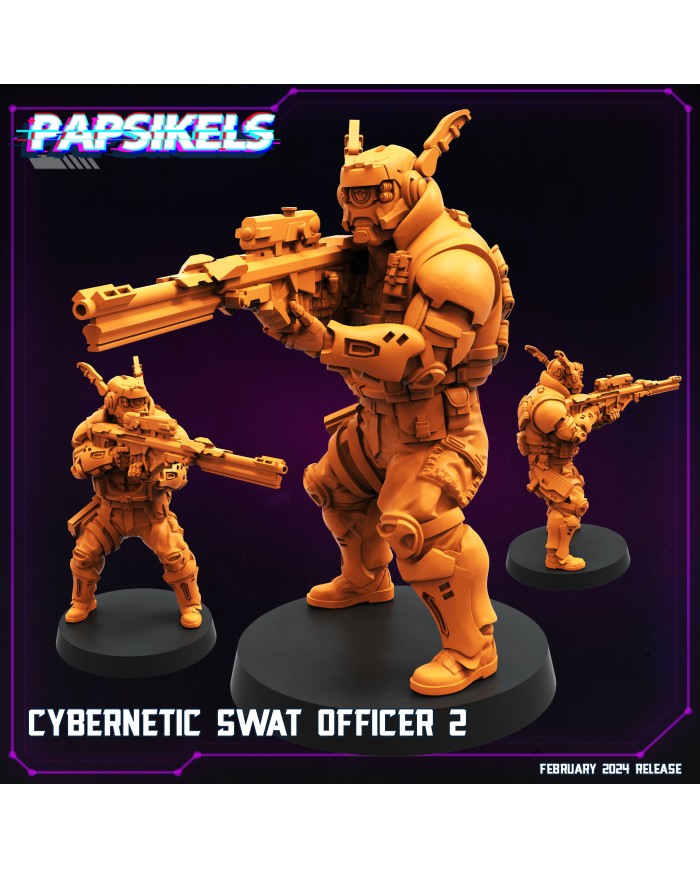 Cybernetic Swat Officer - B - 1 Mini