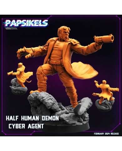 Half Human Demon Cyber Agent - 1 Mini