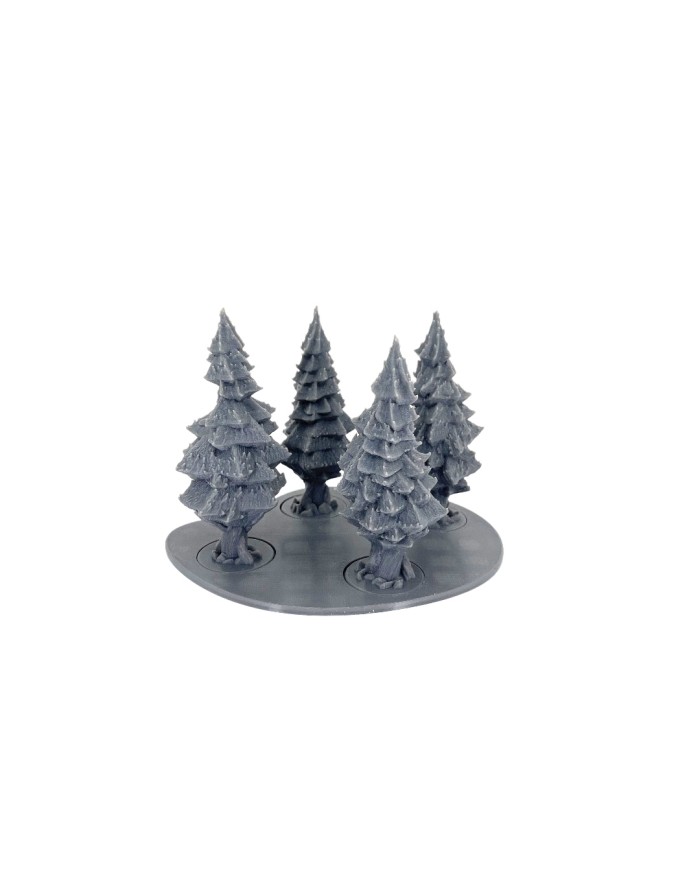 Tray with Four Fir Trees