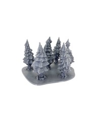 Tray with Six Fir Trees - A