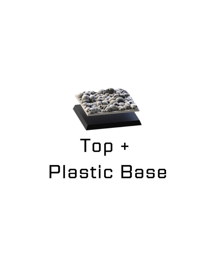 1 Graveyard Rectangular Base Top 50mmx100mm + Plastic Base (B)
