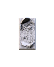 1 Top de Peana Rectangular Cementerio 50mm x 100mm + Bases De Plástico (B)