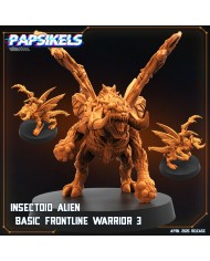 Insectoid Alien Basic Frontline Warrior 3|Papsikels Miniatures|Starcraft Miniatures