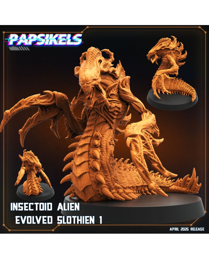 Insectoid Alien Evolved Slothiens 1|Papsikels Miniatures|Starcraft Miniatures