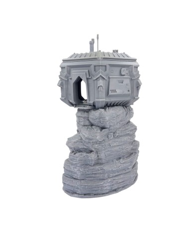 Sci-Fi City Elevated - House on Rocks