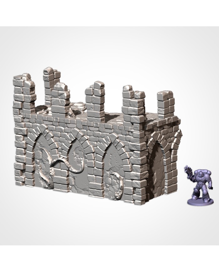 Ruinas Abandonadas en C (8"x4")