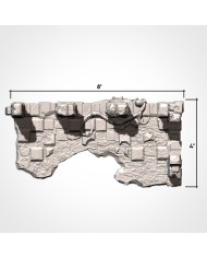 Ruinas Abandonadas en L (8"x4") - A