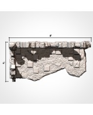 Ruinas Abandonadas GW (8"x4") - C