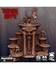 Demon Gate - Skull Blood Platform with Stairs