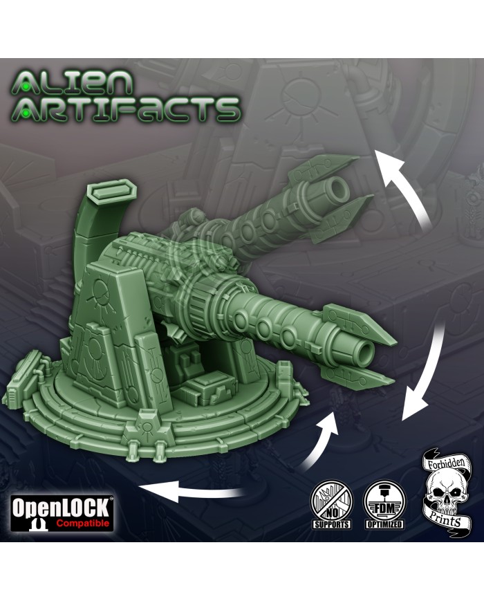 Alien Artifacts - Big Laser Cannon with Platform
