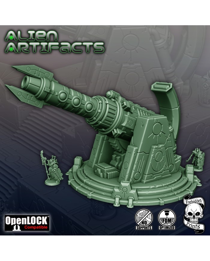Alien Artifacts - Big Laser Cannon with Platform