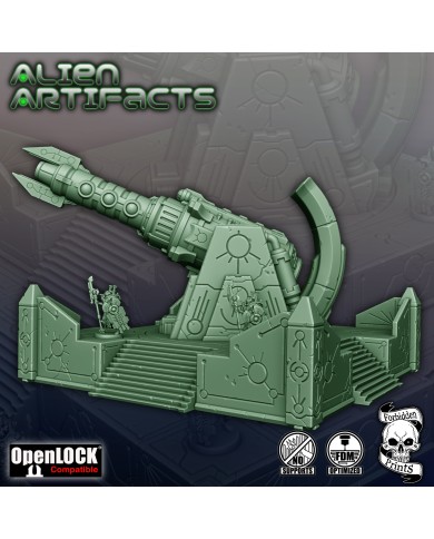 Alien Artifacts - Big Laser Cannon with Platform
