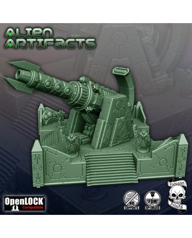 Alien Artifacts - Big Laser Cannon with Platform