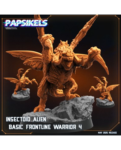 Insectoid Alien Basic Frontline Warrior - D - 1 Mini