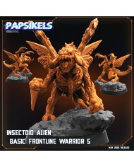 Insectoid Alien Basic Frontline Warrior 5|Papsikels Miniatures|Starcraft Miniatures