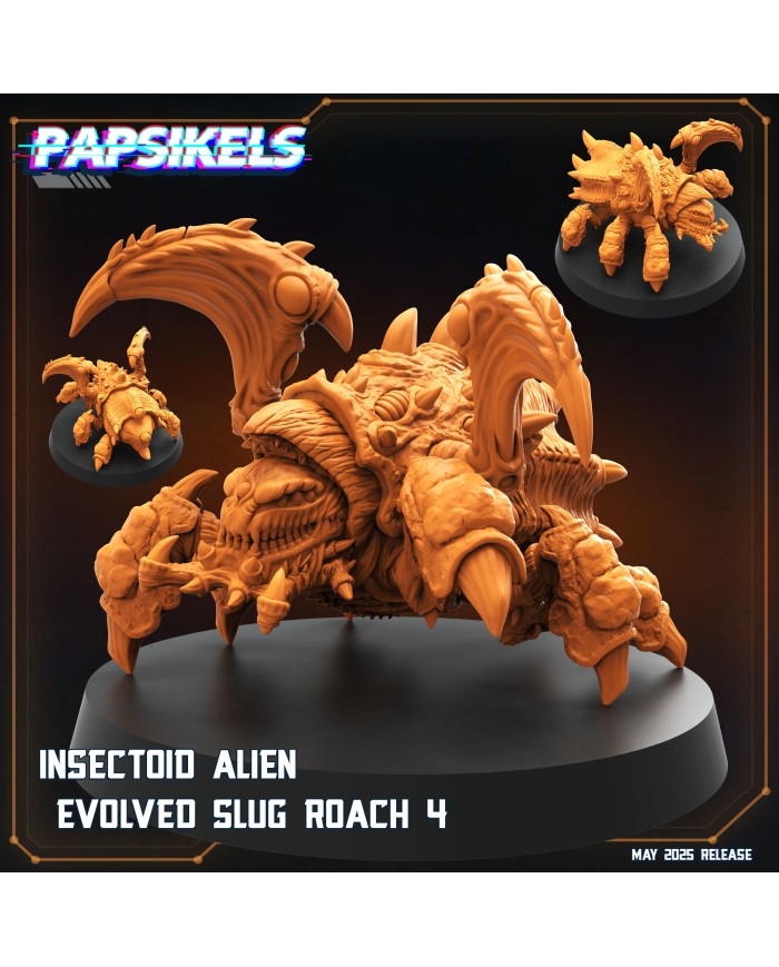 Insectoide Alienígena Evolucionado Cucaracha - D|Papsikels Miniatures|Miniaturas Starcraft
