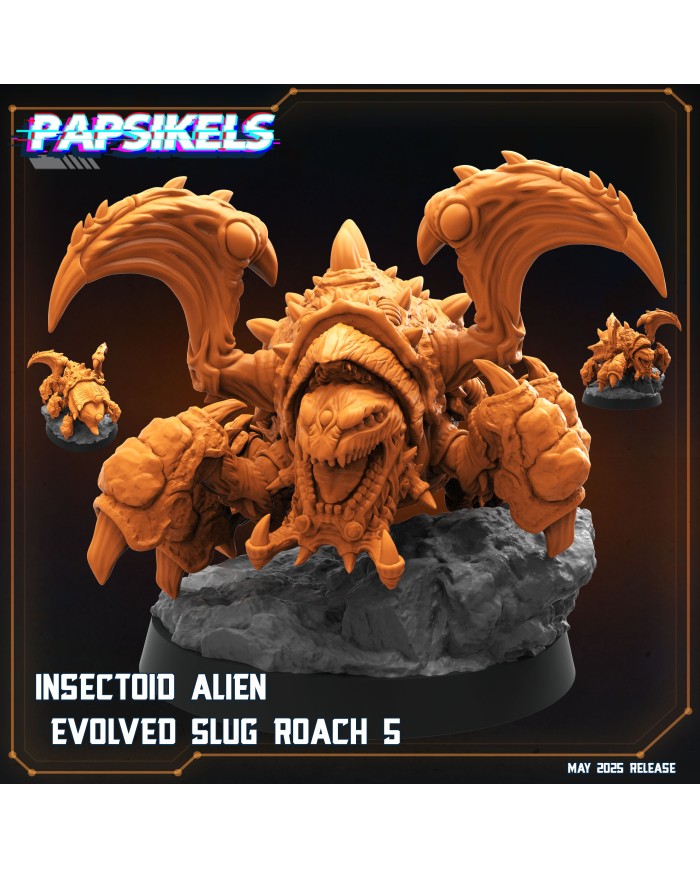 Insectoide Alienígena Evolucionado Cucaracha - E|Papsikels Miniatures|Miniaturas Starcraft
