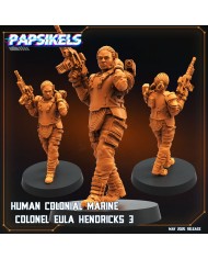 Human Colonial Marine Colonel Eula Hendricks - C - 1 Mini