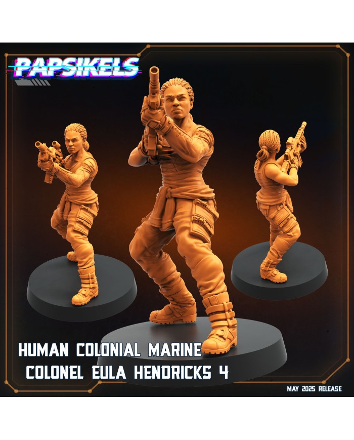 Human Colonial Marine Colonel Eula Hendricks - D - 1 Mini