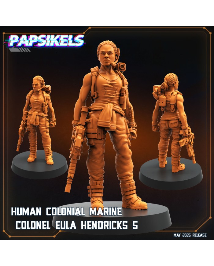 Human Colonial Marine Colonel Eula Hendricks - E - 1 Mini