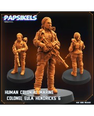 Human Colonial Marine Colonel Eula Hendricks - E - 1 Mini