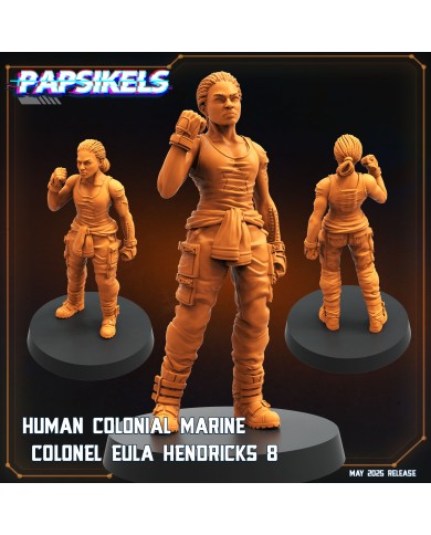 Human Colonial Marine Colonel Eula Hendricks - H - 1 Mini
