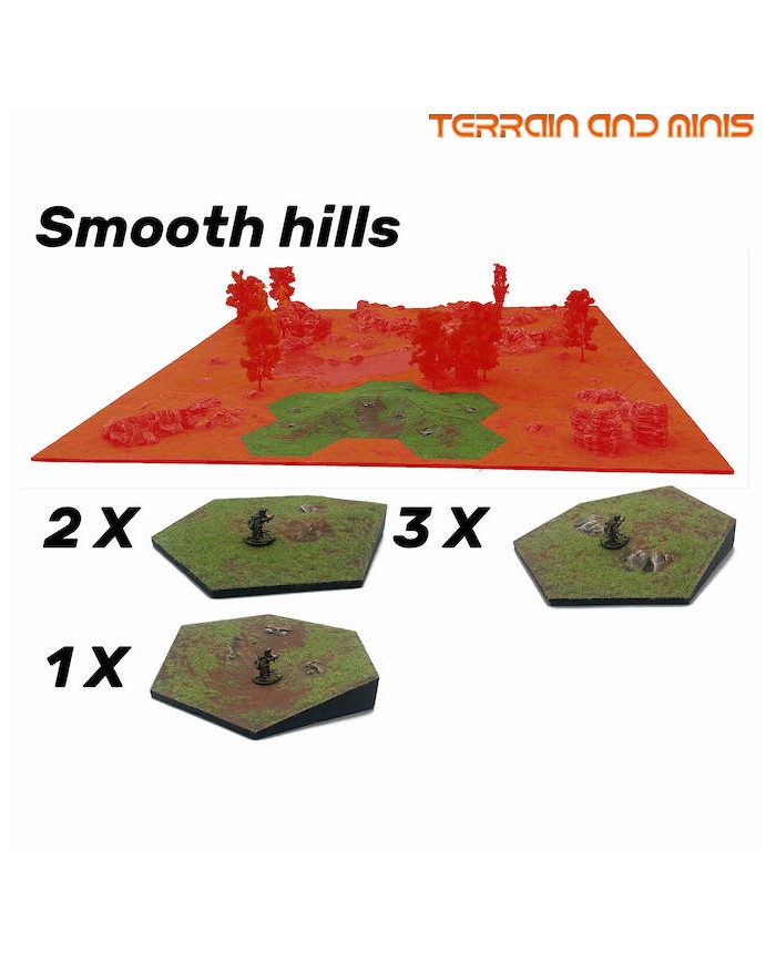 Hex Modular Smooth Hill Set