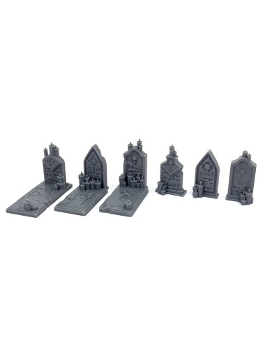 Graveyard Tombstones (x6)