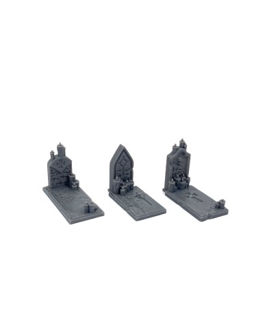 Graveyard Tombstones (x6)