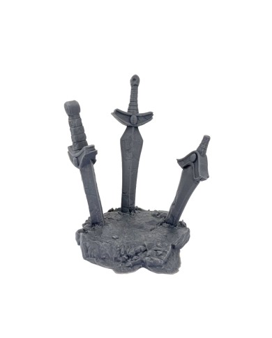 Mega Escultura de Espadas de Piedra