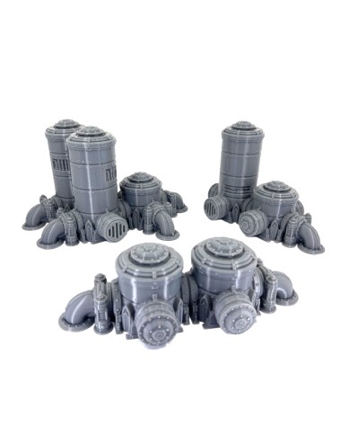 Grimdark Silos And Tanks - Set A