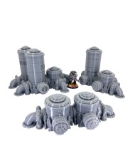 Grimdark Silos And Tanks - Set A