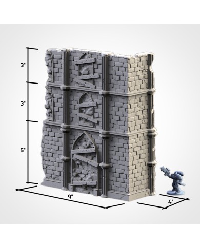 Temple Ruins (9"x4") - A
